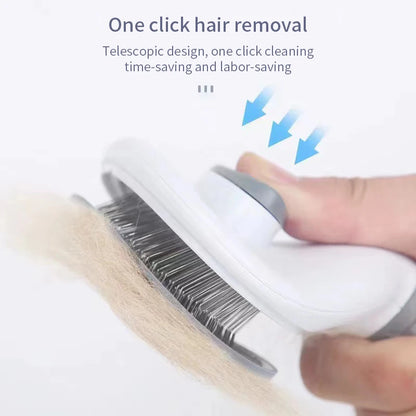 Easy hair removal pet brush