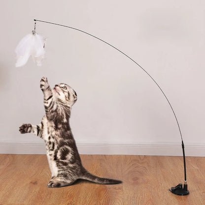 Cat Feather Wand/Suction Cup