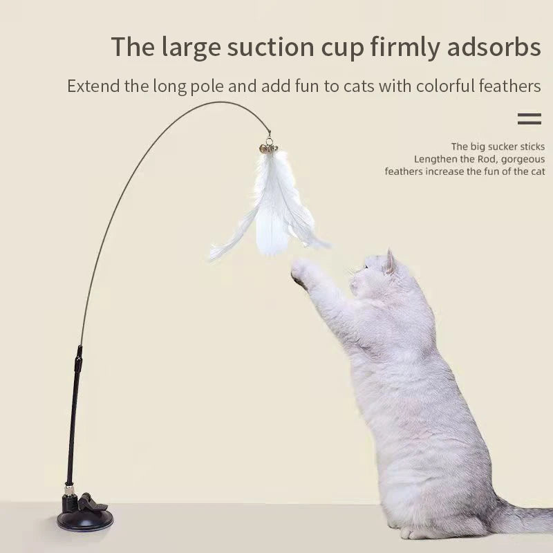 Cat Feather Wand/Suction Cup