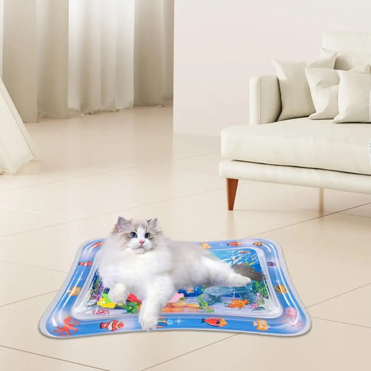 Cat water play mat