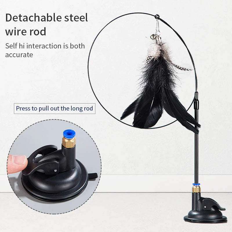 Cat Feather Wand/Suction Cup