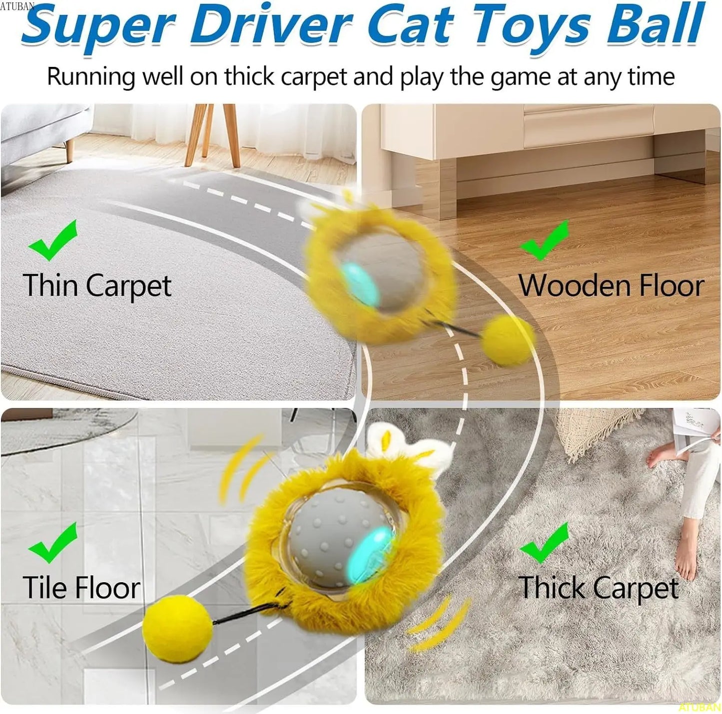 Auto crazy cat ball